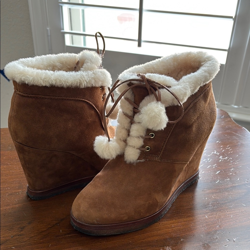 Michael Kors Women's Brown Suede Ankle Boots